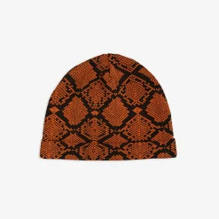 Snakeskin Beanie Brown