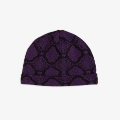 Snakeskin Beanie Purple