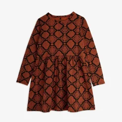 Snakeskin Dress Brown