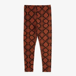 Snakeskin Leggings Brown