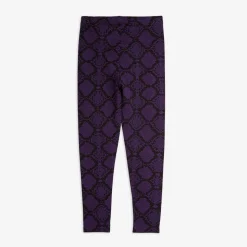 Snakeskin Leggings Purple