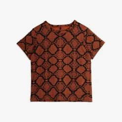 Snakeskin T-shirt Brown