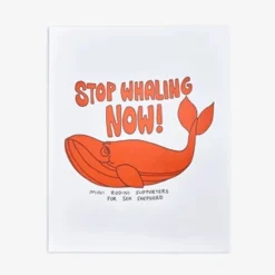 Stop Whaling poster
