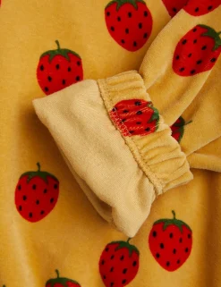 Strawberries Velour Sweatshirt