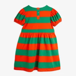 Stripe Puff Sleeve Dress