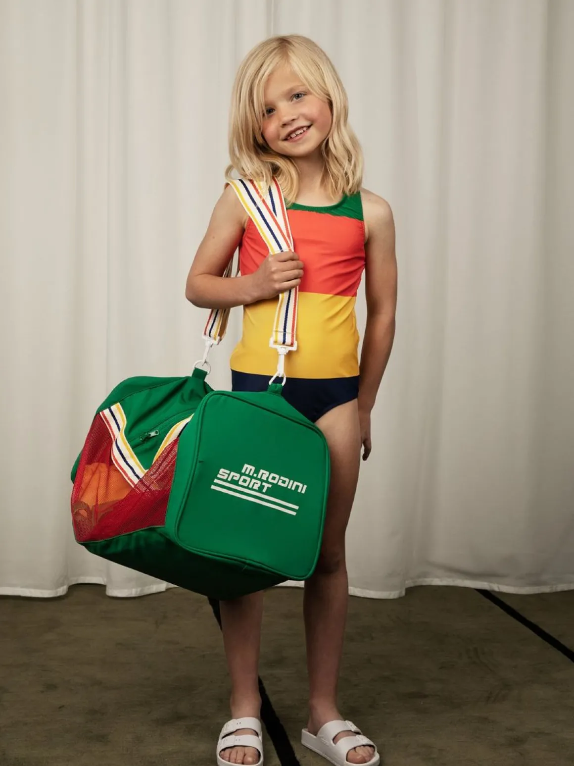 Stripe UV Swimsuit