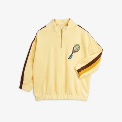 Tennis Embroidered Half Zip Sweatshirt