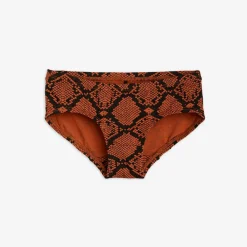 Upcycled Snakeskin Panties Brown