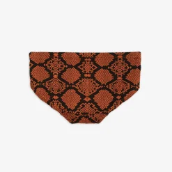 Upcycled Snakeskin Panties Brown