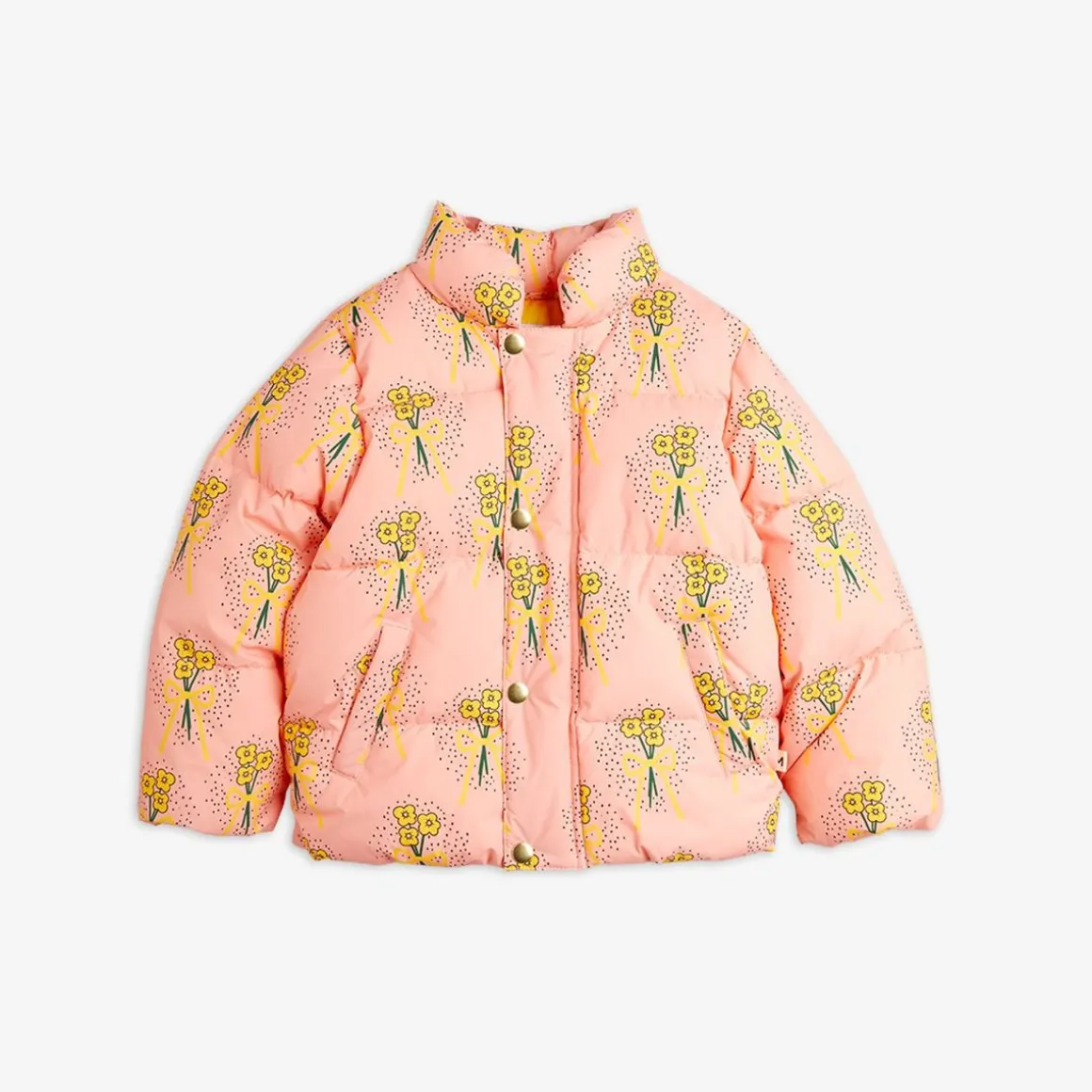 Winter Flowers Puffer Jacket