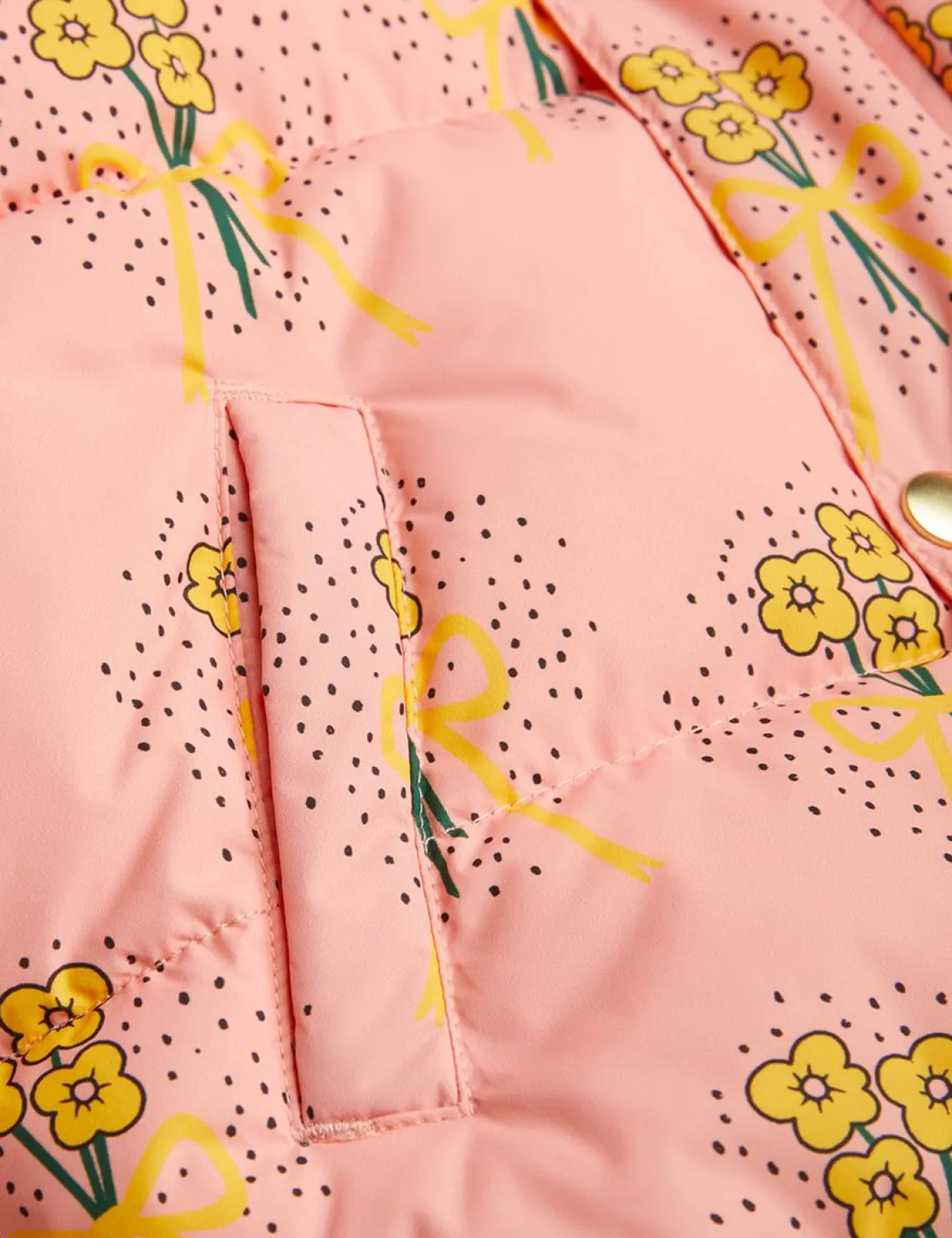 Winter Flowers Puffer Jacket