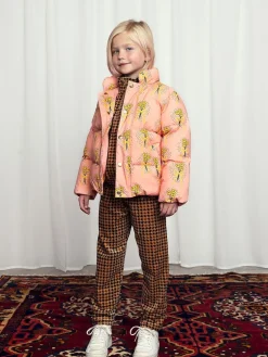 Winter Flowers Puffer Jacket