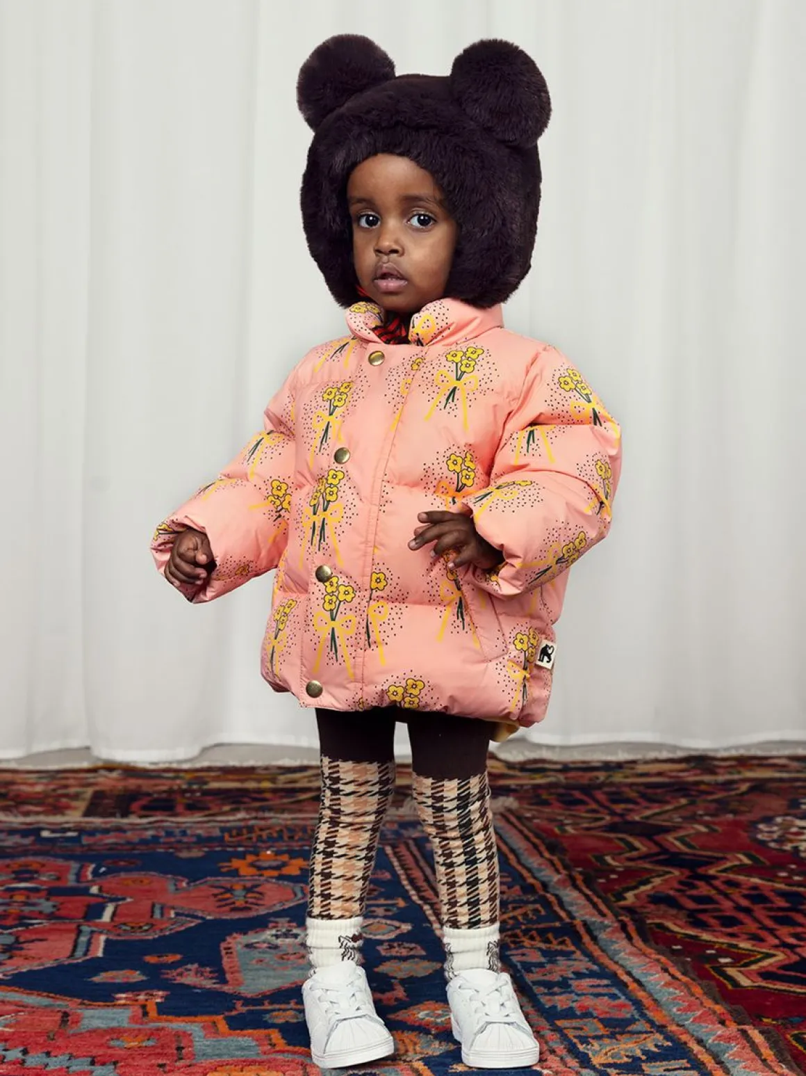 Winter Flowers Puffer Jacket