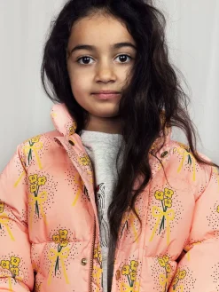 Winter Flowers Puffer Jacket