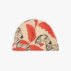 Zebra Baby Beanie Red
